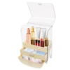 Makeup Organizer, Durable PET Material, 2 Drawers, Clear Design with Dustproof Cover for Cosmetics 3