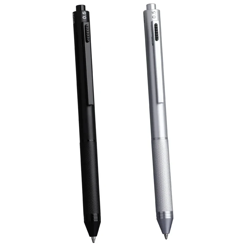 Gravity Sensing Metal Multi-Function Pen Ballpoint Pen + Mechanical Pencil Four in one Business Multi-Color multifunction pen
