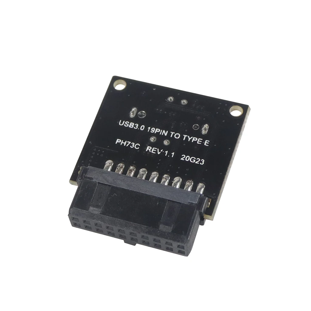 C 타입 전면 패널 소켓, USB 3.0, 19 핀-TYPE-E 20 핀 헤더 확장 어댑터, 마더보드 PC 커넥터 라이저 카드용, USB3.1