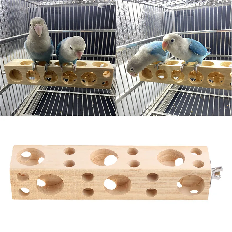 aardbeving Zwart Volg ons Vogel Kauwen Foerageren Speelgoed Papegaai Slijpen Speelgoed Natuurlijke  Houten Blok Met Gaten Foerageren Speelgoed Voor Conure Van Parkiet  Valkparkiet Dwergpapegaai - AliExpress Huis & Tuin