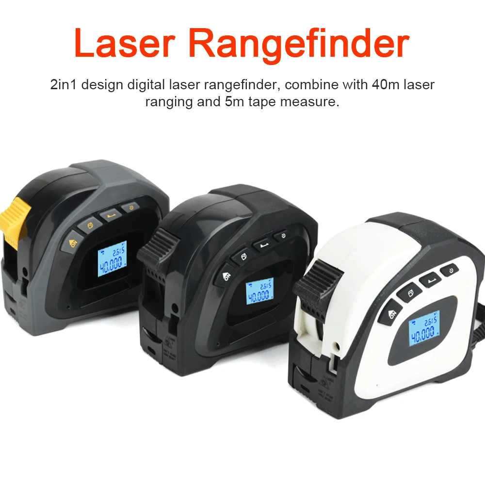 Distancemètre à ruban laser, mesure laser Télémètre numérique, Roulette  électronique numérique Règle à ruban en acier inoxydable de 5m - AliExpress