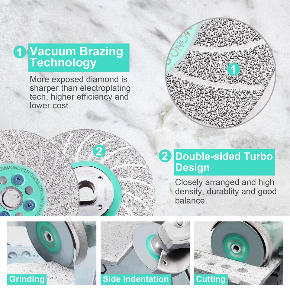 LAME DIAMANT COUPE Verre 22 Mm Pour Marbre Carrelage Céramique Meulage Joint EUR 9,43 - FR