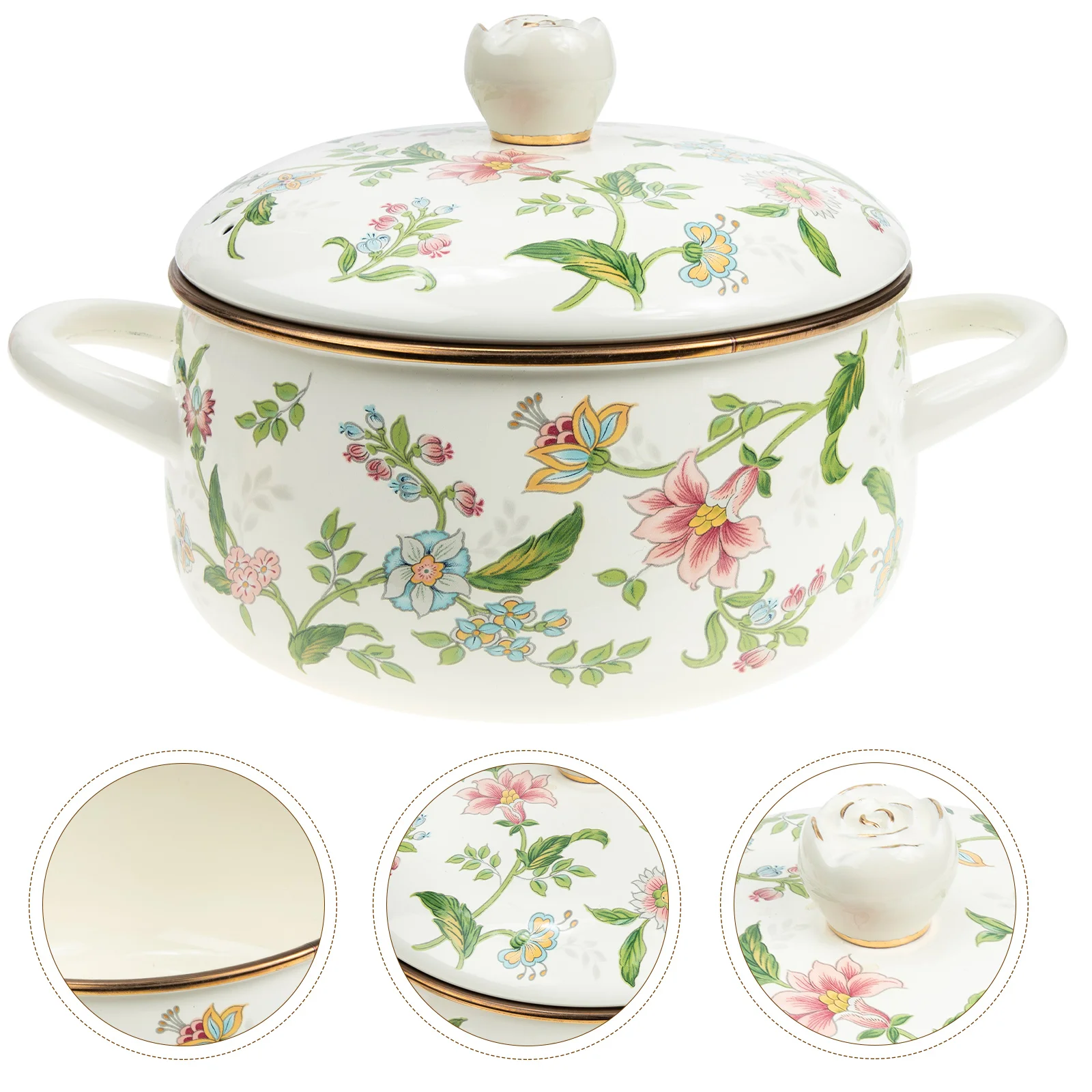 

Multi-functional Stewing Pot Baby Food Cooking Home Casserole Kitchen Stockpot Enamel Soup Ceramic Frying Pan