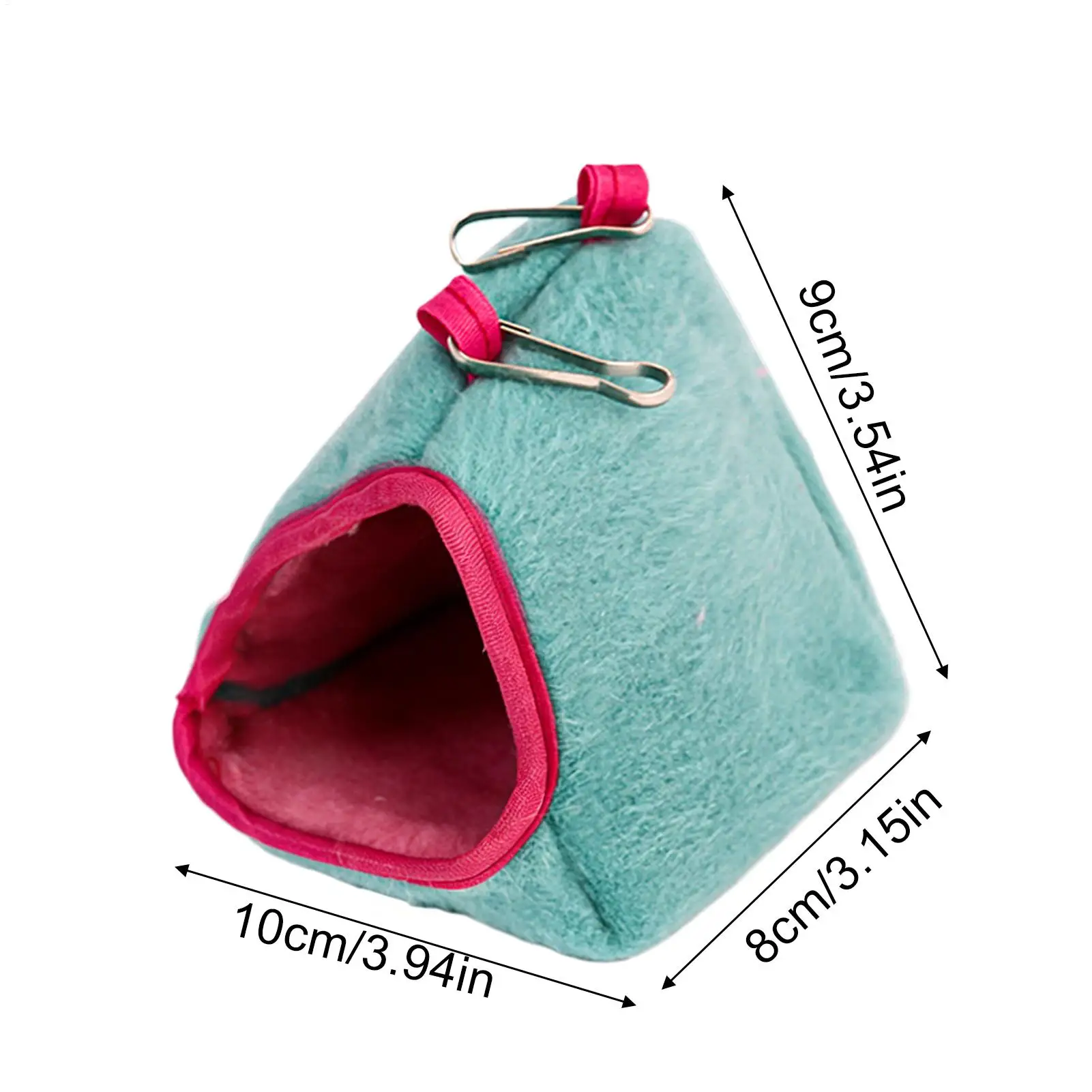 Amaca per Criceti Calda Semi-Chiusa Resistente ai Graffi, Letto Sospeso per Gabbia di Criceti per Riposo, Gioco, Sonno, Balcone, Aula - immagine 6