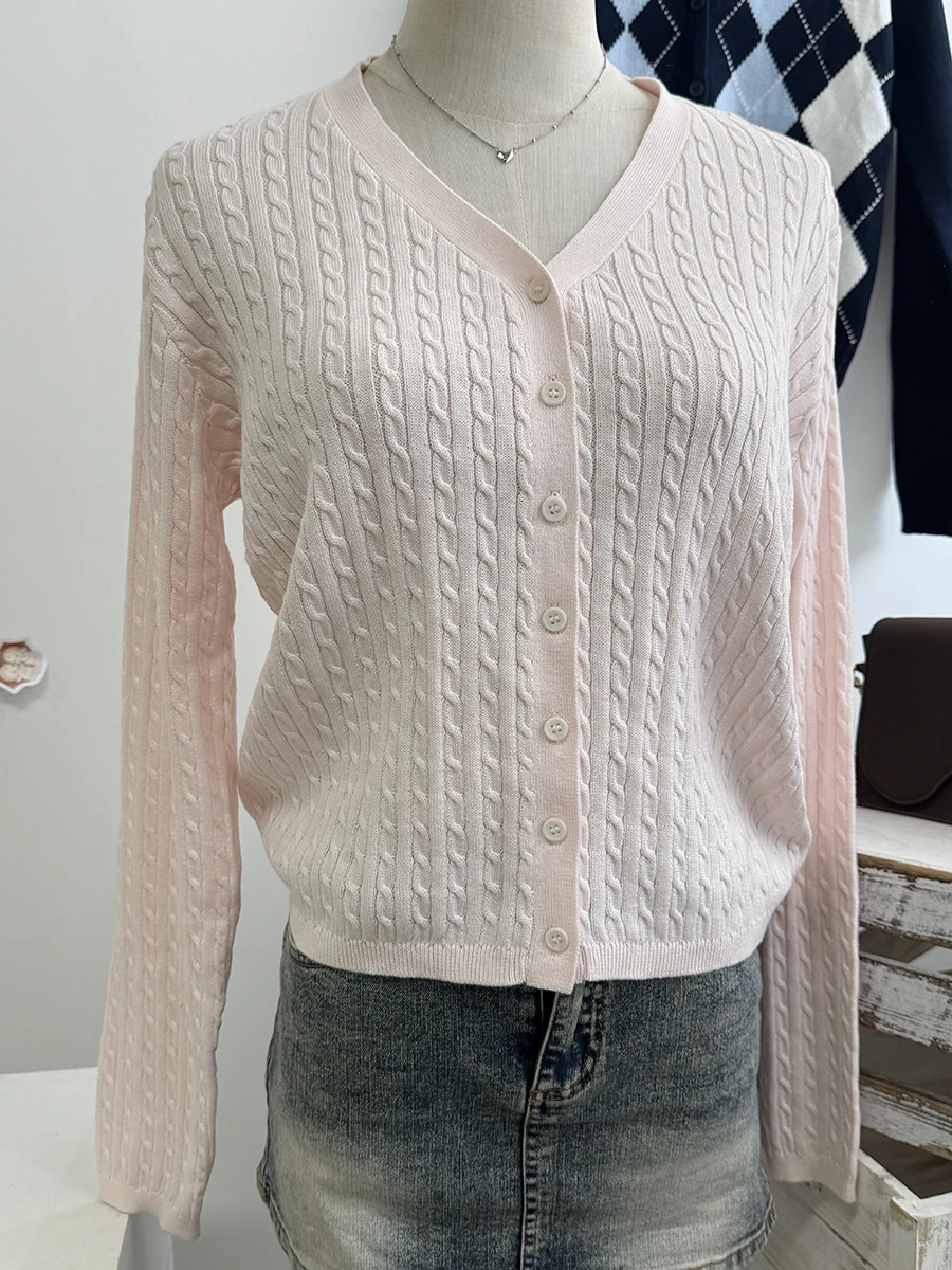 Pink v-neck