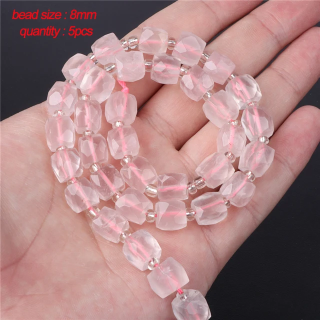 High Quality Purple Rose Quartz Bracelet Wholesale 5pcs