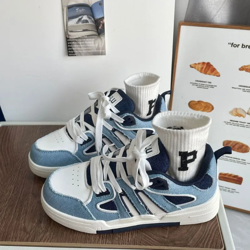 

Vintage High Street Mens Sports Shoes Trainers Student Fashion Platform Vulcanized Sports Sneakers Casual Women Luxury Footwear