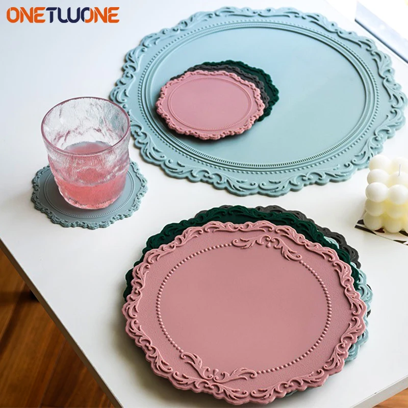 Silicone Table Placemat Premium Heat Resistant  Silicone Placemats Round  Table - Mats & Pads - Aliexpress