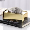 Rectangular Metal Tissue Box Napkin Boxes Ornament Tissue Holder Tissue Storage Box Paper Boxes Organizer Roll Paper Holder 5