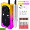 NEW Professional 45000RPM Electric Portable Nail Drill Machine Rechargeable Low Noise Nail Sander File for Manicure Salon Tool 5