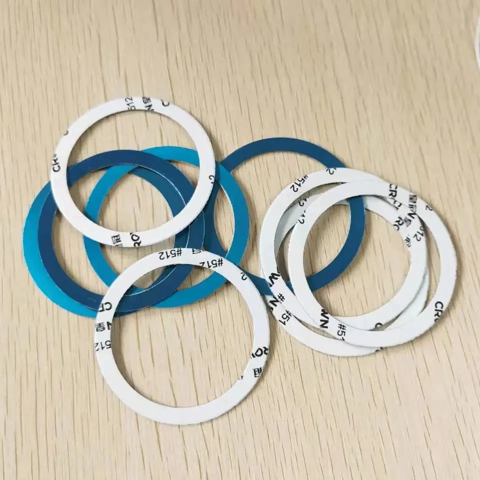 Magnetic Metal Ring Stickers for Enhanced Wireless Charging - 5 Pack