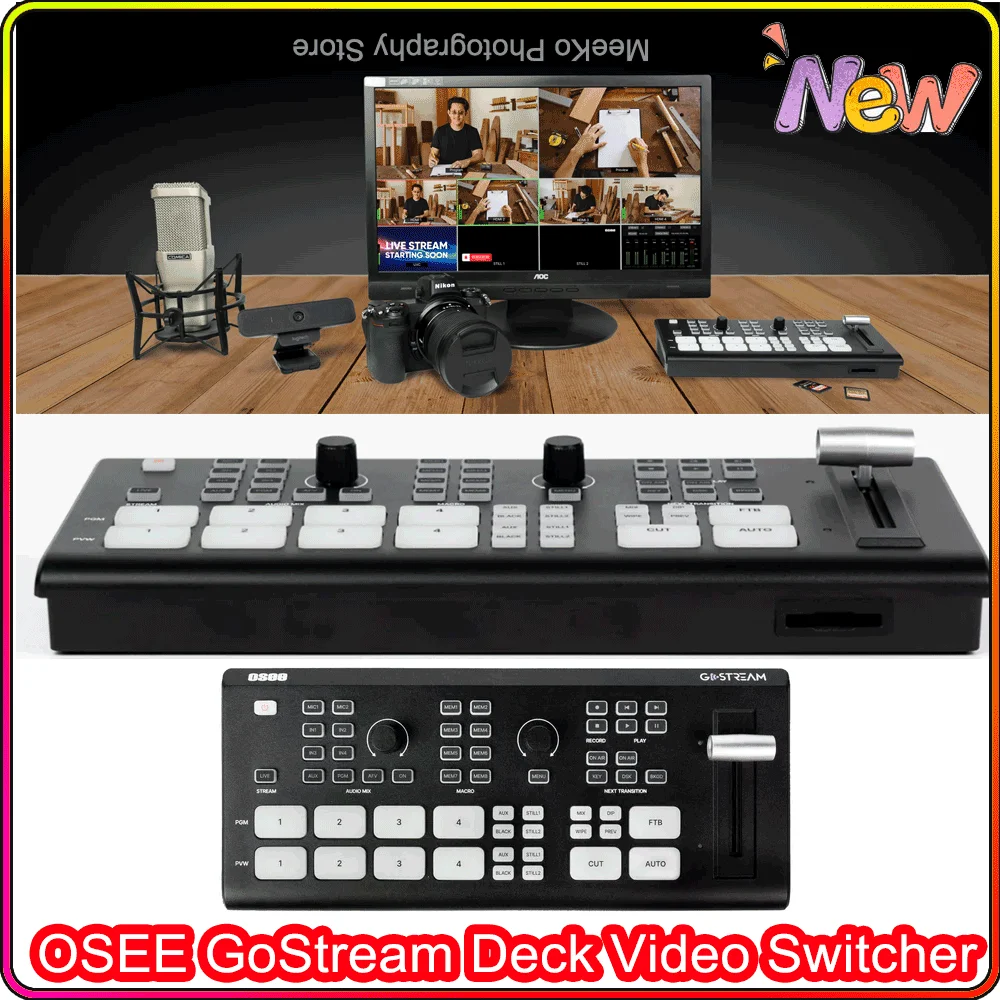 OSEE GoStream Deck Video Switcher channel HDMI-Compatible