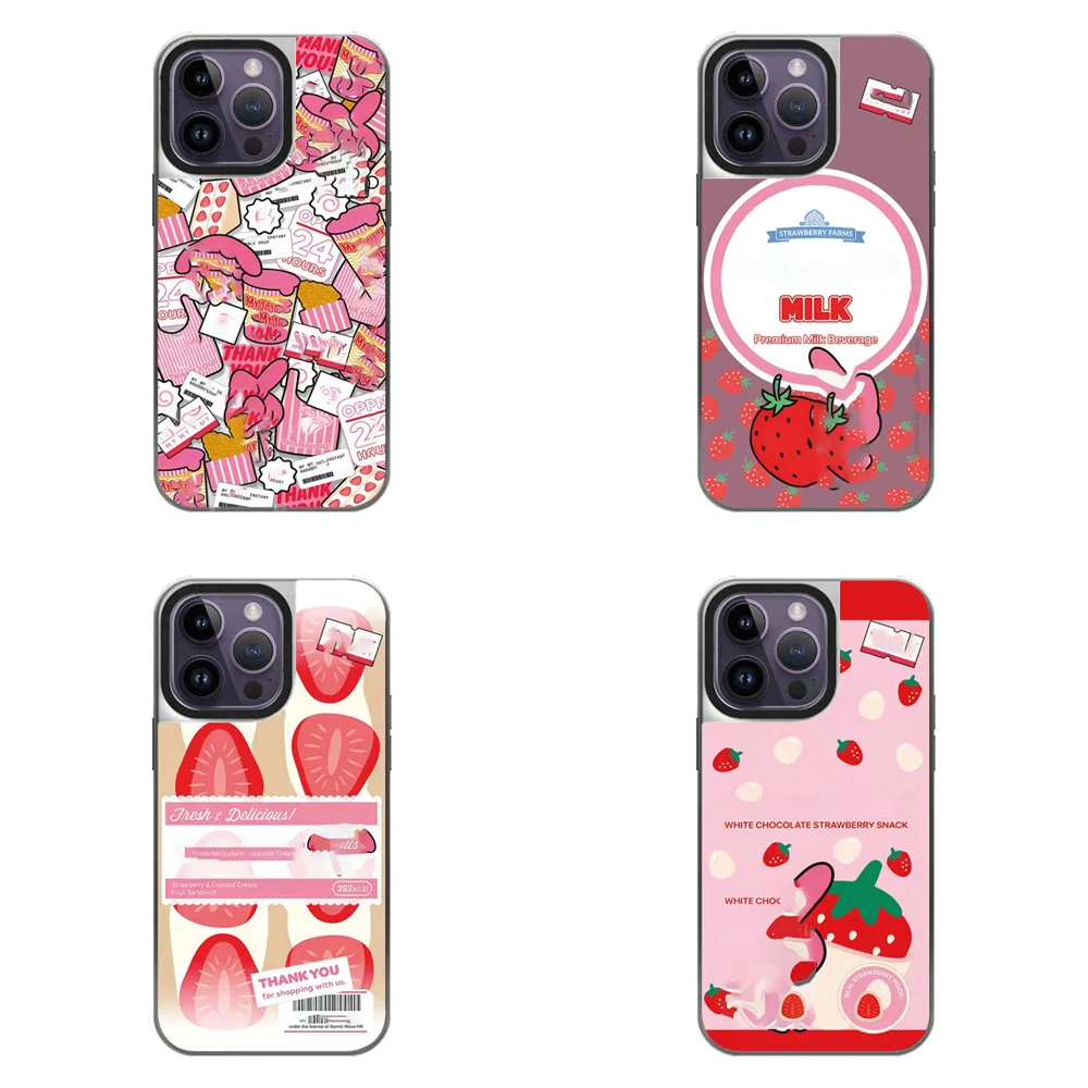 

Silver Border MagSafe Mirror Surface New Rabbit Phone Case Cover for IPhone 12 13 14 15 Pro Max Case for IPhone 15 Pro Max