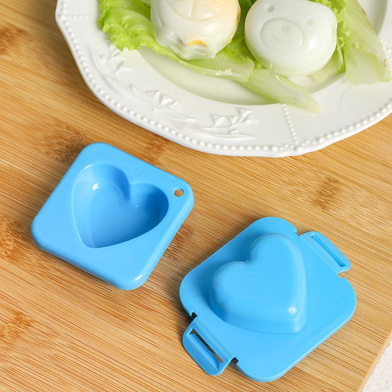 Egg Boiler Mold Cup Cartoon Cute Boiled Egg Mold Fish Cart Heart Egg Sushi Rice Mold Decorated Fondant Cake Children's Lunch Supplementary Tool
