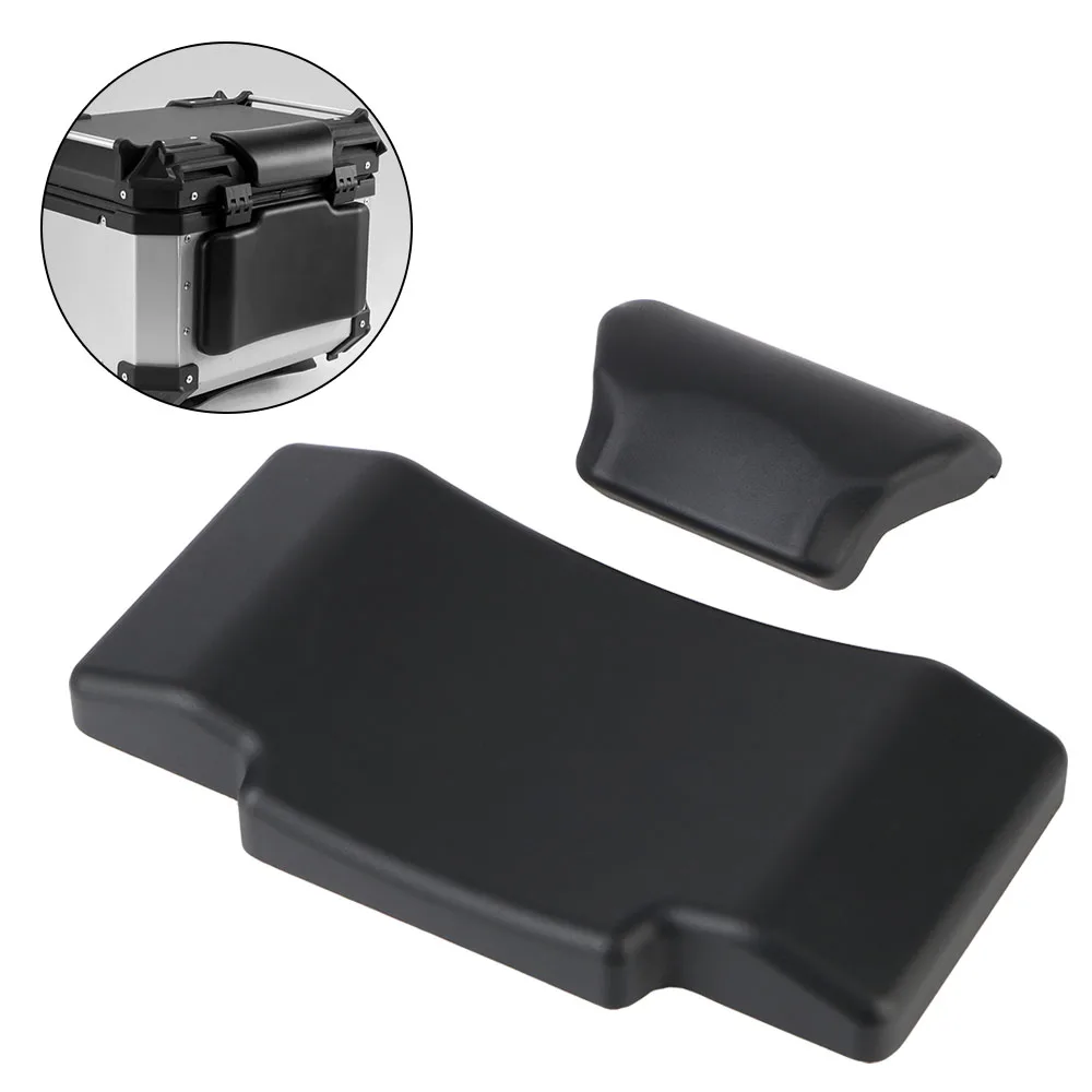 Black Synthetic Leather Motorcycle Passenger Backrest Pad