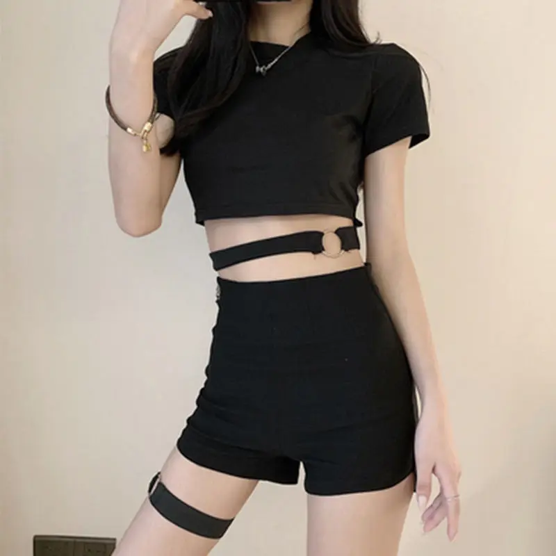 Short Pants for Woman To Wear Sexy Punk Tight Women's Shorts Skinny Low Rise Waist Booty Pole Dance Summer Normal Aesthetic Hot