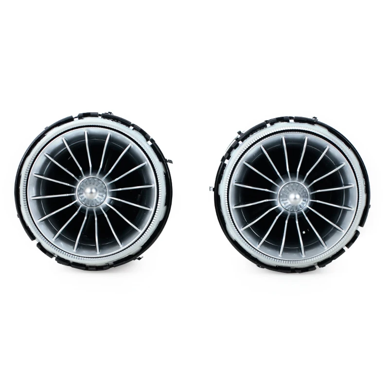 2PCS LED Front Console Air Condition Replace AC Vent Turbo Outlet