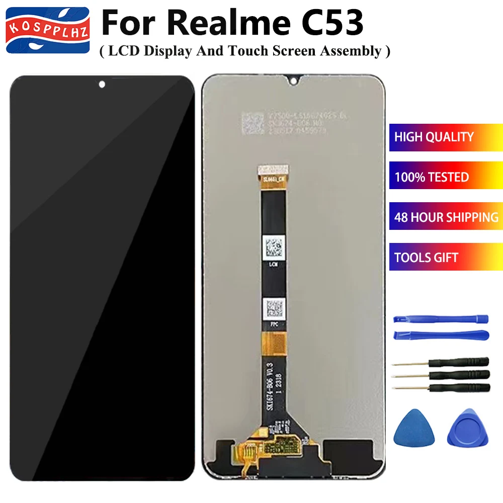 6-74-Tested-For-Realme-C53-LCD-Display-Touch-Screen-Digitizer ...