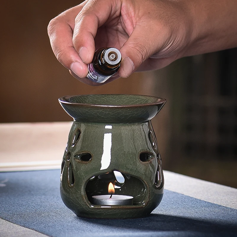 

Ceramic Mosquito Coil Holder Oil Warmer Essenti Oil Diffus Car Freshener Stove Quemador De Incienso Incense Powder Burner Kit