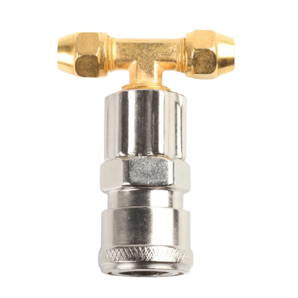 1PC Three-way Straight Through Joint Pneumatic Tank Connector Pneumatic Fitting For Trucks And Trailers Pneumatic Fitting Tools