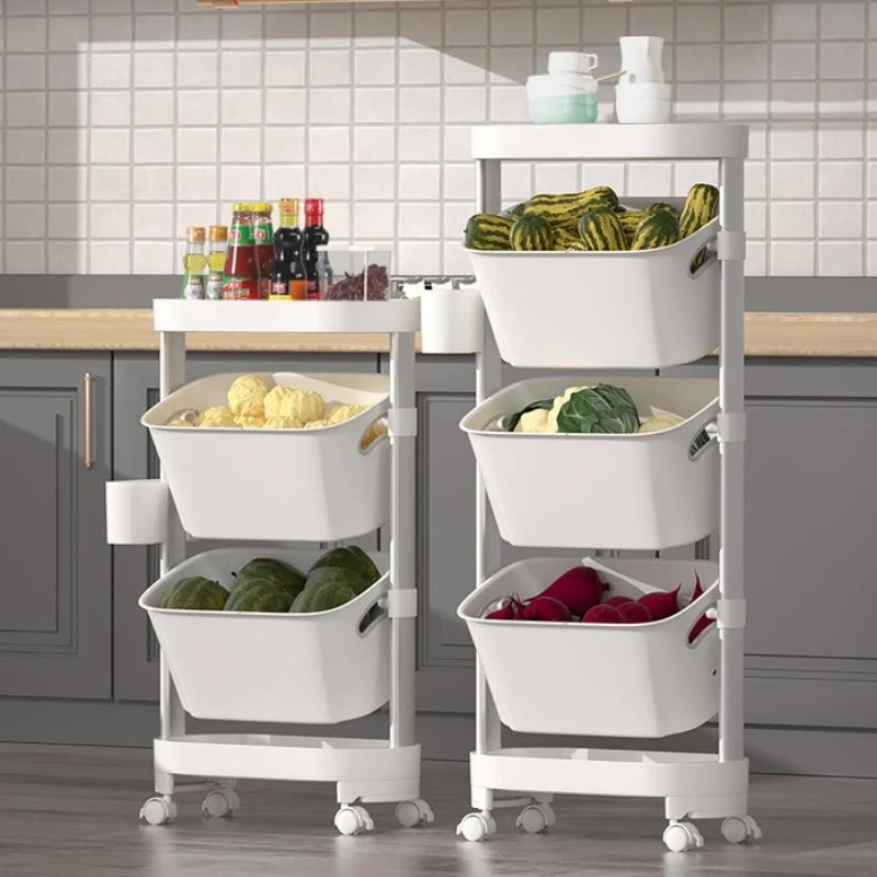 Mobili Per La Casa Cucina Carrello Da Bagno Cestino Per Vestiti Sporchi Portaoggetti Cestino Mobile Multistrato Cucina Isole Carrelli