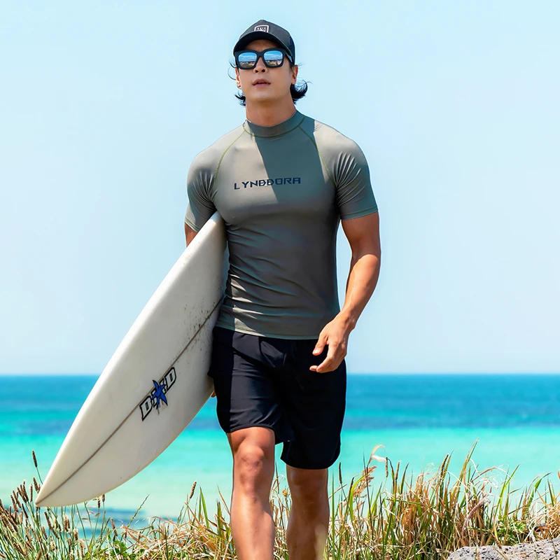 Surf Camisa Para Nadar Hombre SAILBEE-traje De Baño De Manga Larga