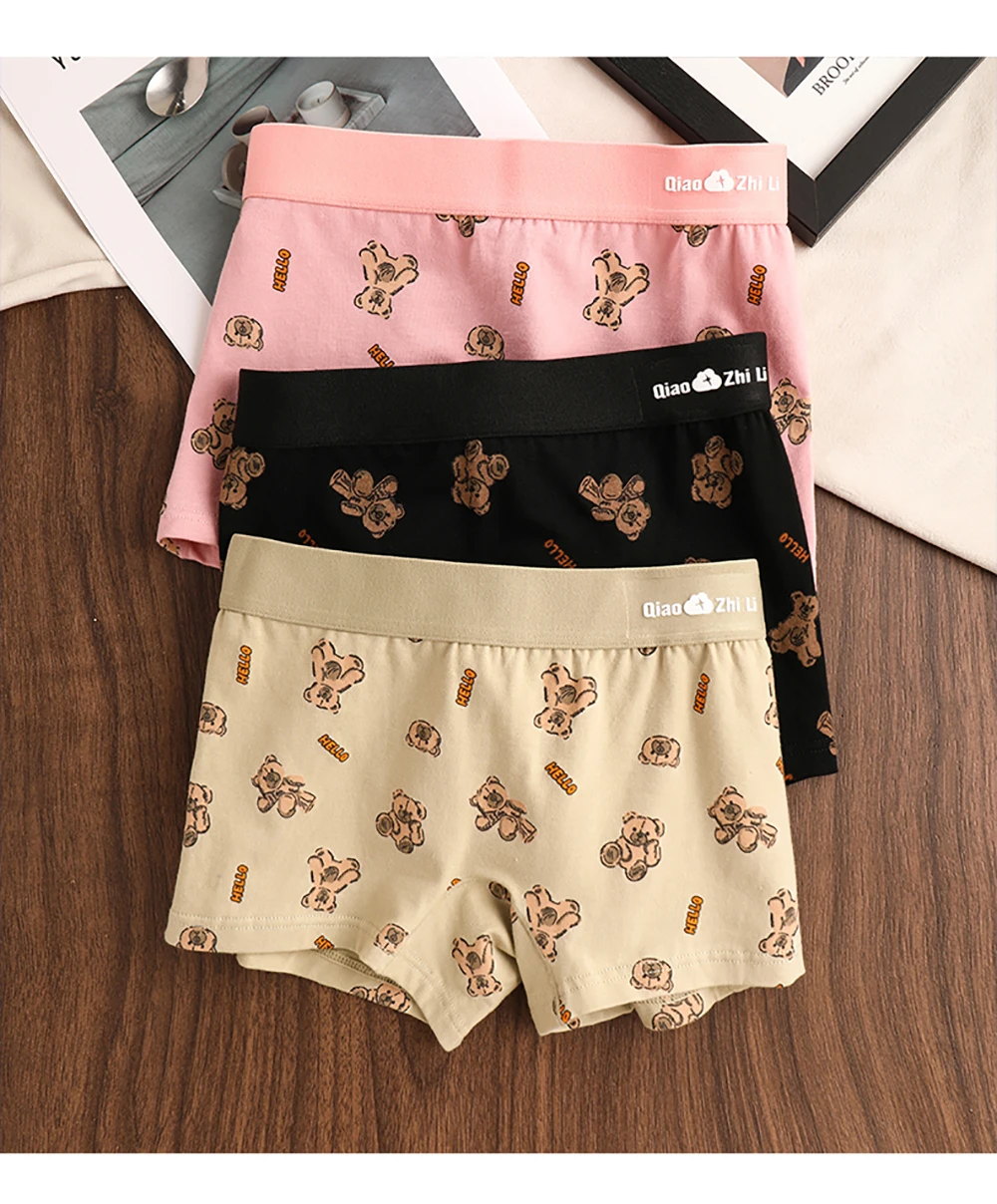 Women's Cotton Panties - Mid-Rise Boyshorts 3PCS Pack | Breathable Antibacterial Underwear