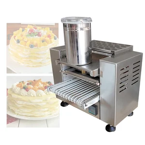 Automatic Layer Cake Machine For Make Durian Layer Mango Layer Towel Roll Spring Roll Wrapper Egg Skin Machine