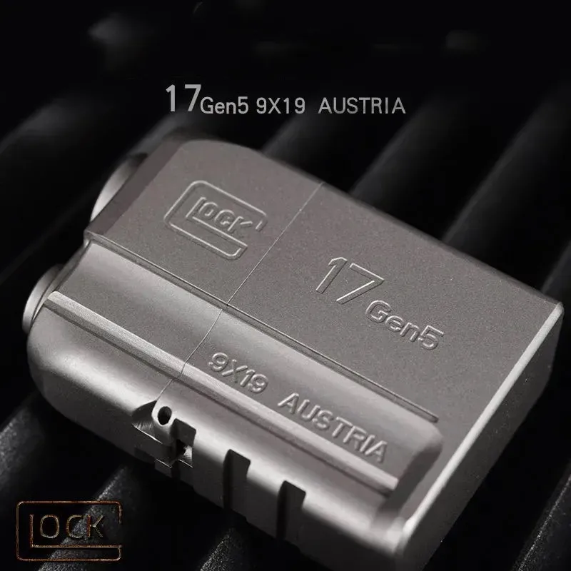 2022 New Glock 17 Titanium Alloy 6.2*4.2*1.9cm Kerosene Creative