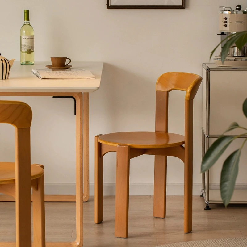 

Balcony Unique Dining Chairs Wood Classics Comfortable Minimalist Chairs Salon Designer Chaises Salle Manger Home Furnitures