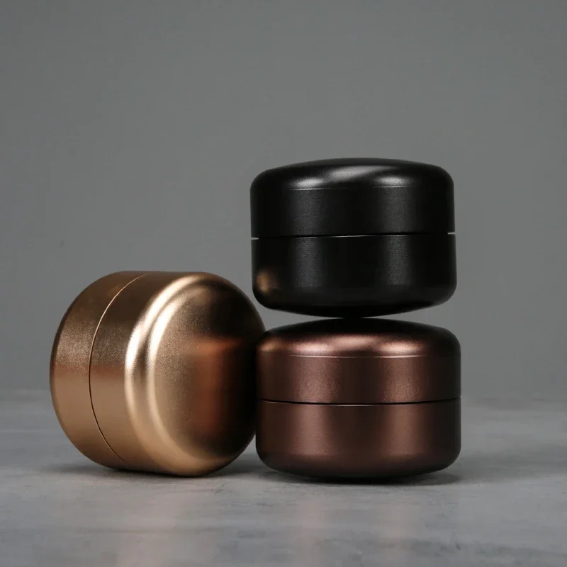 Tea Tin Box Mini Aluminum Alloy Tea Can Jar Metal Box Sugar Coffee Caddy Organizer Waterproof Moisturized Travel Portable Container tea tin box tea canister