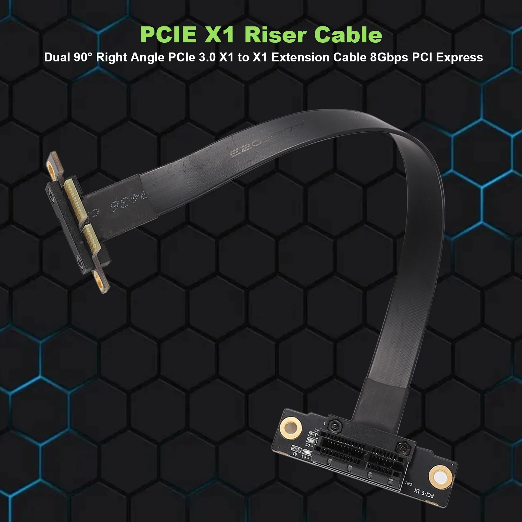 cabo duplo riser para pcie x1 angulo 01