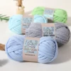 1pc 100g Thick Cloth Yarn Soft Colored Yarn for Hand Knitting Woven Bag Carpet DIY Hand-knitted Material 4