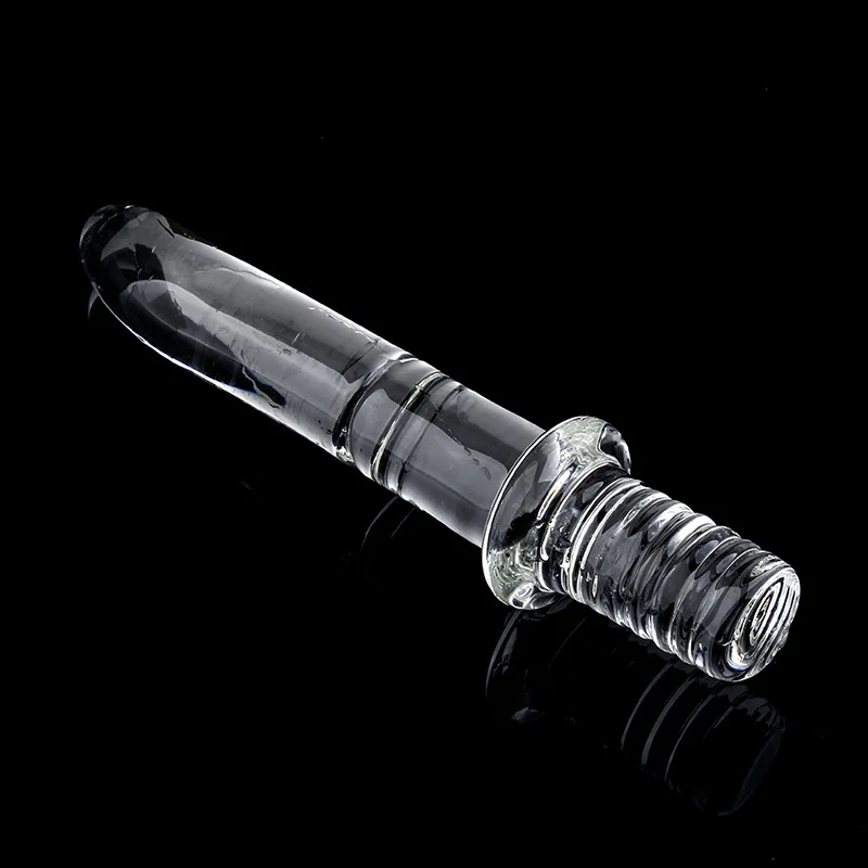 Female Male Anal Plug Dildo Toy Glass Crystal Sword-Like Model Vaginal Masturbation sex toys