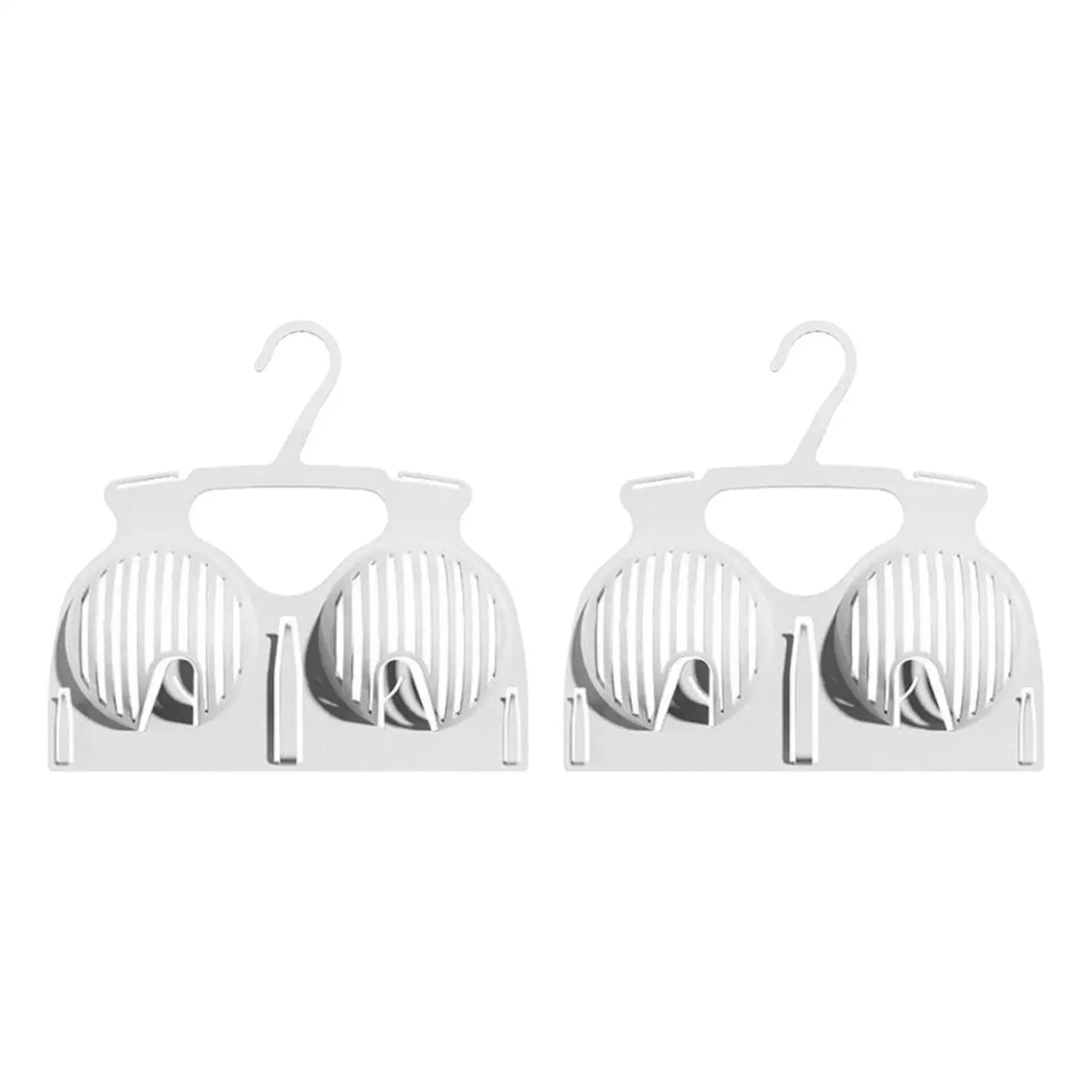2x Women Bra Display Hangers Versatile Hollowed Breathable Underwear Drying Rack for Wardrobe Sports Bra Underwear Home Showing 3