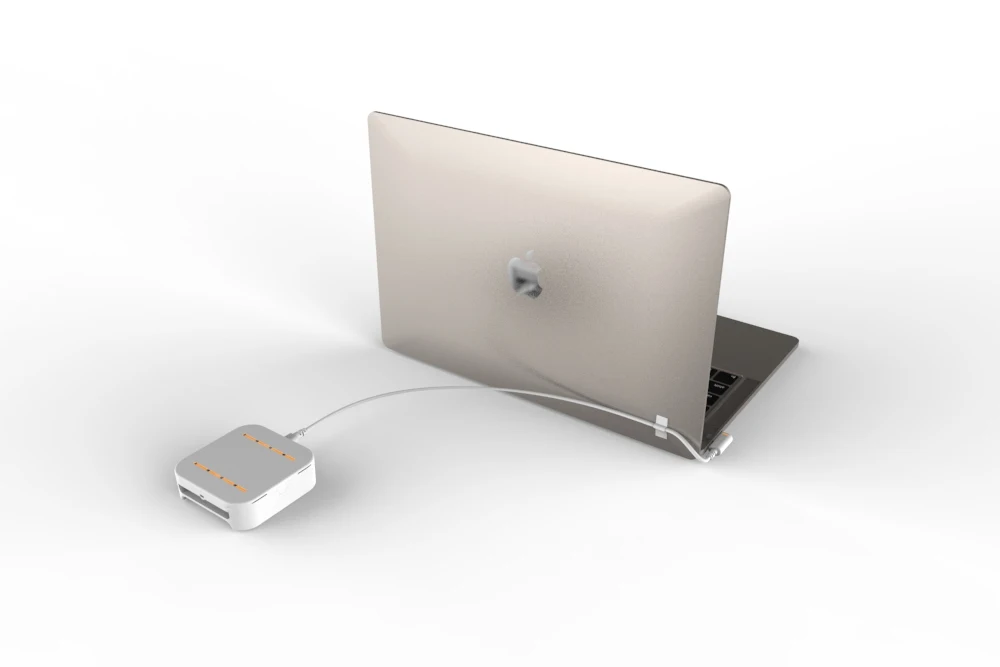 INSHOW A3041 4 Ports Alarm PC Anti theft Host Notebook Computer Secure