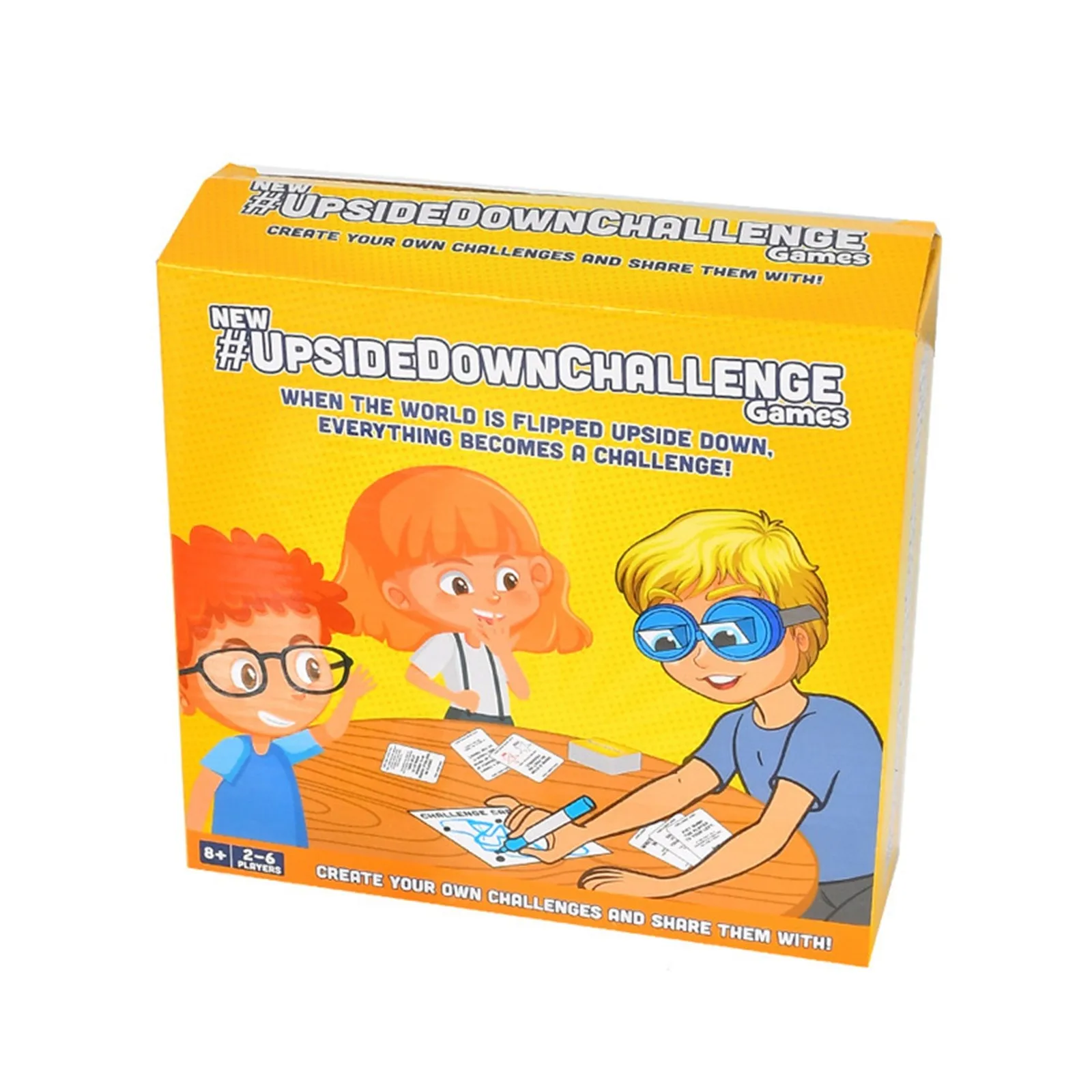 Game For Friends Family Complete Fun Challenges With Upside Down Glasses Hilarious Game For Game Night And Parties Family Games 2