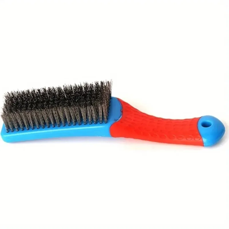 Industrial Dual-Material Wire Brush - Corrosion-Resistant Steel/Copper Bristles for Paint Stripping & Surface Preparation