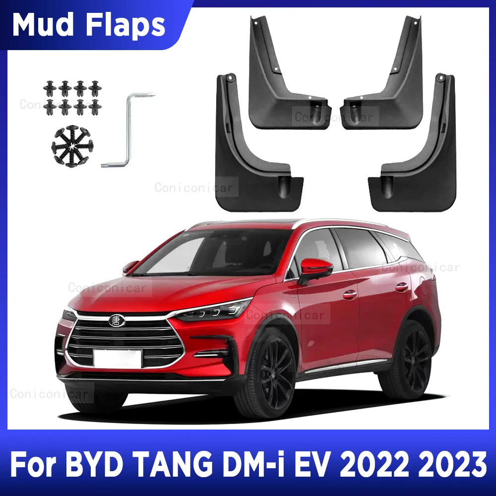 

4 шт., брызговики для BYD TANG DM-i EV 2022 2023