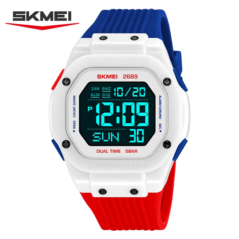Fashion Chronograph Digital Watches For Men And Women Outdoor Sport Wristwatch Men's Watch Alarm Clock Waterproof_voghion.com