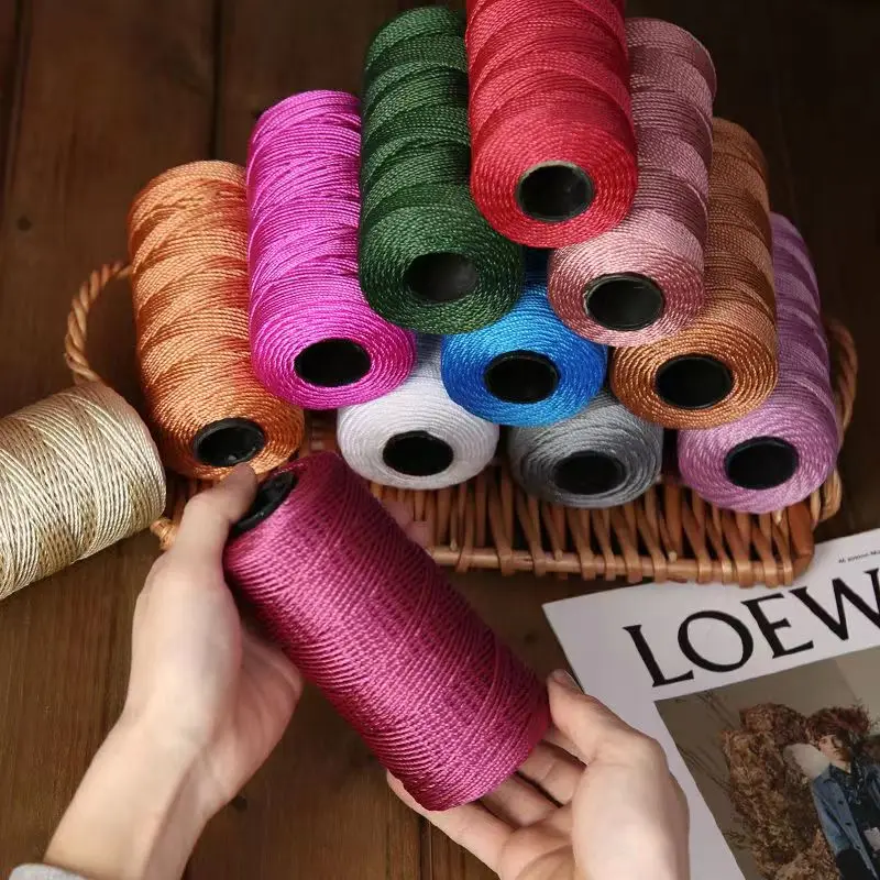 Crochet Yarn 110g/Pc Summer Light Ice Cotton Silk Thread Crochet Yarn DIY Crochet Bag Hat Shoes