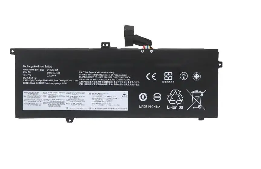 

Новый аккумулятор L18D6PD1 L18C6PD1 для ноутбука lenovo Thinkpad X13 Gen 1