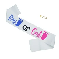Ceinture d'épaule pour garçon ou fille, 1 pièce, révélation du sexe, décor de fête, maman pour être, fournitures de fête prénatale, maman pour être papa 4