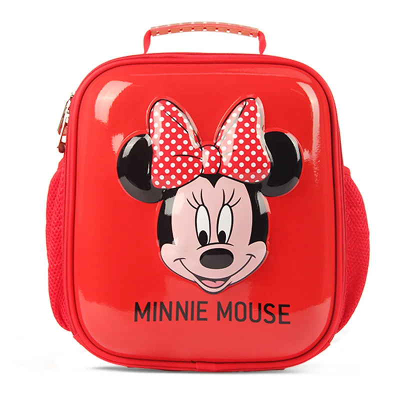 Disney Cartoon Schoolbags Minnie Mouse School Backpack Kawaii Anime Case Printed Spinal Protection Bookbag for Boys