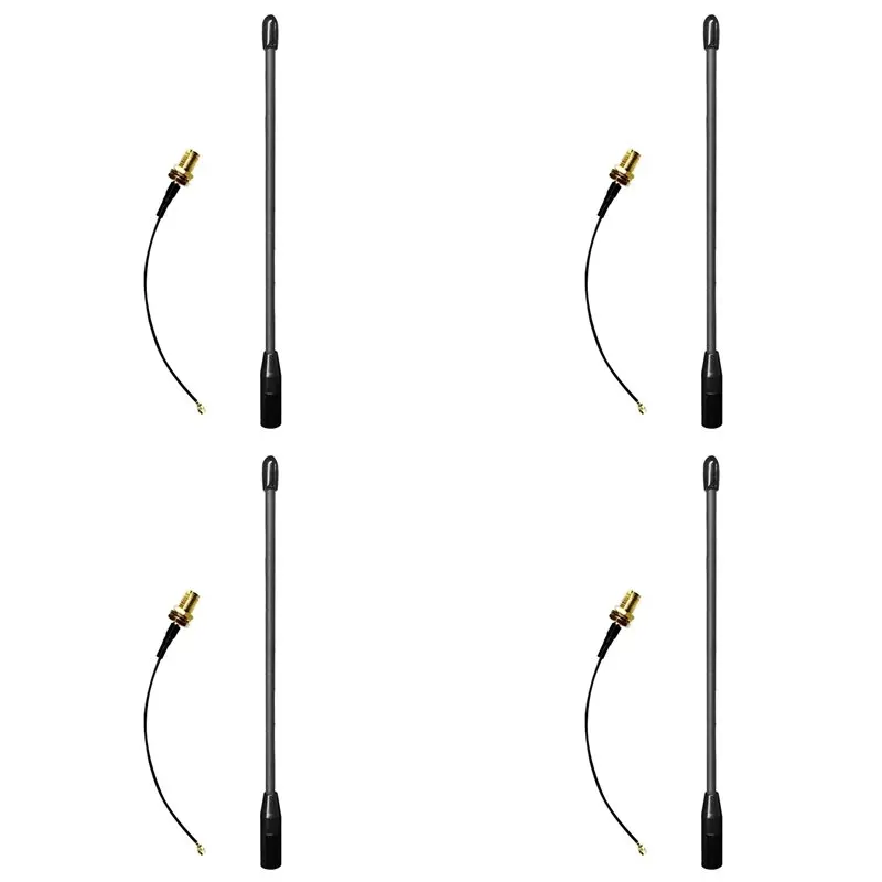 【디지털 기기】4X 소프트 안테나 SMA 남성용 무선 데이터 전송 데이터 고이득 10Dbi Wifi Halow Whip 안테나(어댑터 포함)