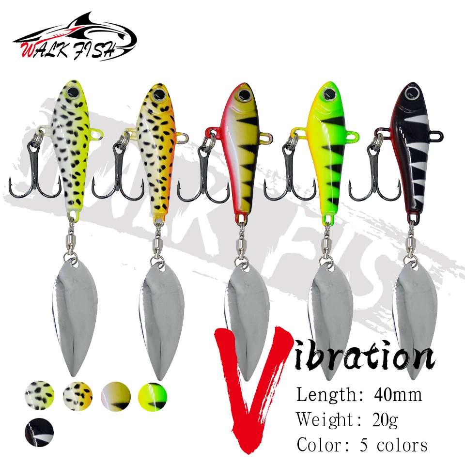 Lot De 5 Leurres Spinning à Hélices - Pêche Eau Douce Et Mer - Multi Couleurs