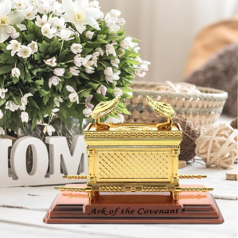 Description Picture 6 of itemThe Ark of The Covenant Historic Model Replica Statue Gold Plated  Home Religious Decoration Collectible Judaism Israel Gift