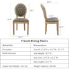 French Country Dining Chairs Set of 6,Olive Kitchen & Dining Room Chairs,Faux Leather Kitchen Chairs(PU,Pine Green, 6Pcs) 2
