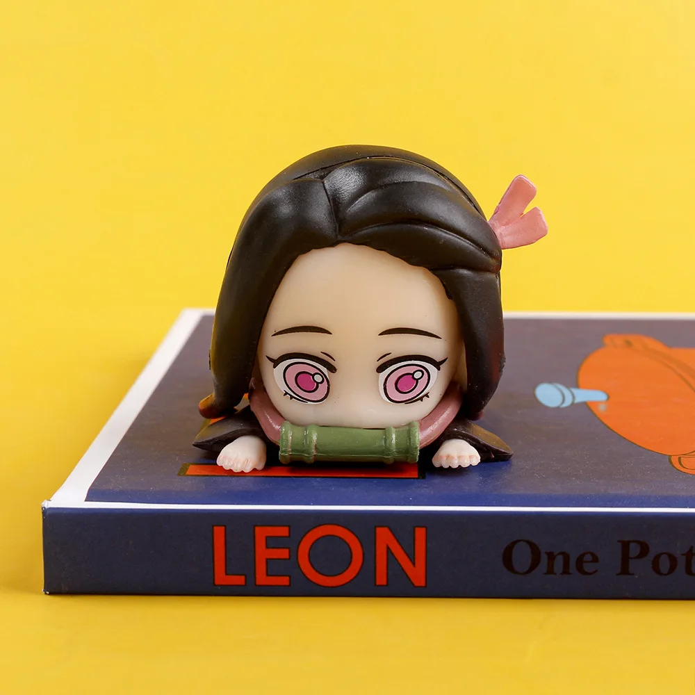Anime Q Version Kamado Nezuko Mini Figure Demon Slayer Cute Action Kimetsu No Yaiba Pvc Model Statue Doll Collection Toy Gift