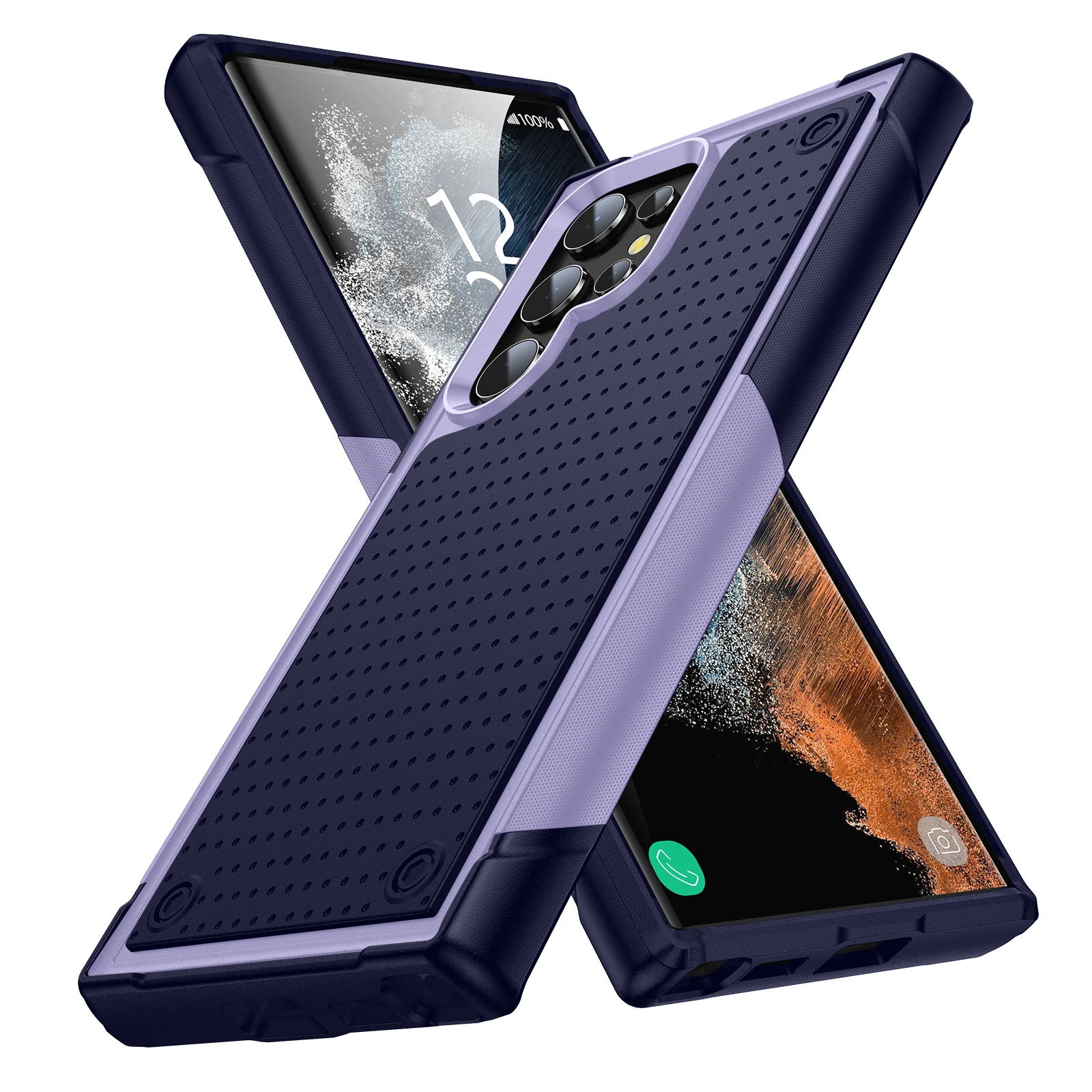 Shockproof Armor Hard Phone Case - Durable Protection Cover